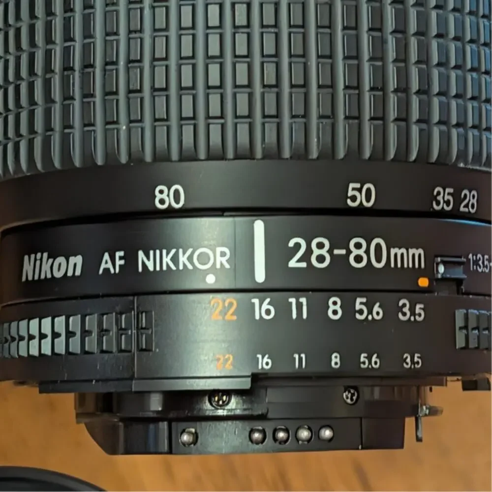 Nikon N65 35mm Film Camer, Lens, Case. Strap